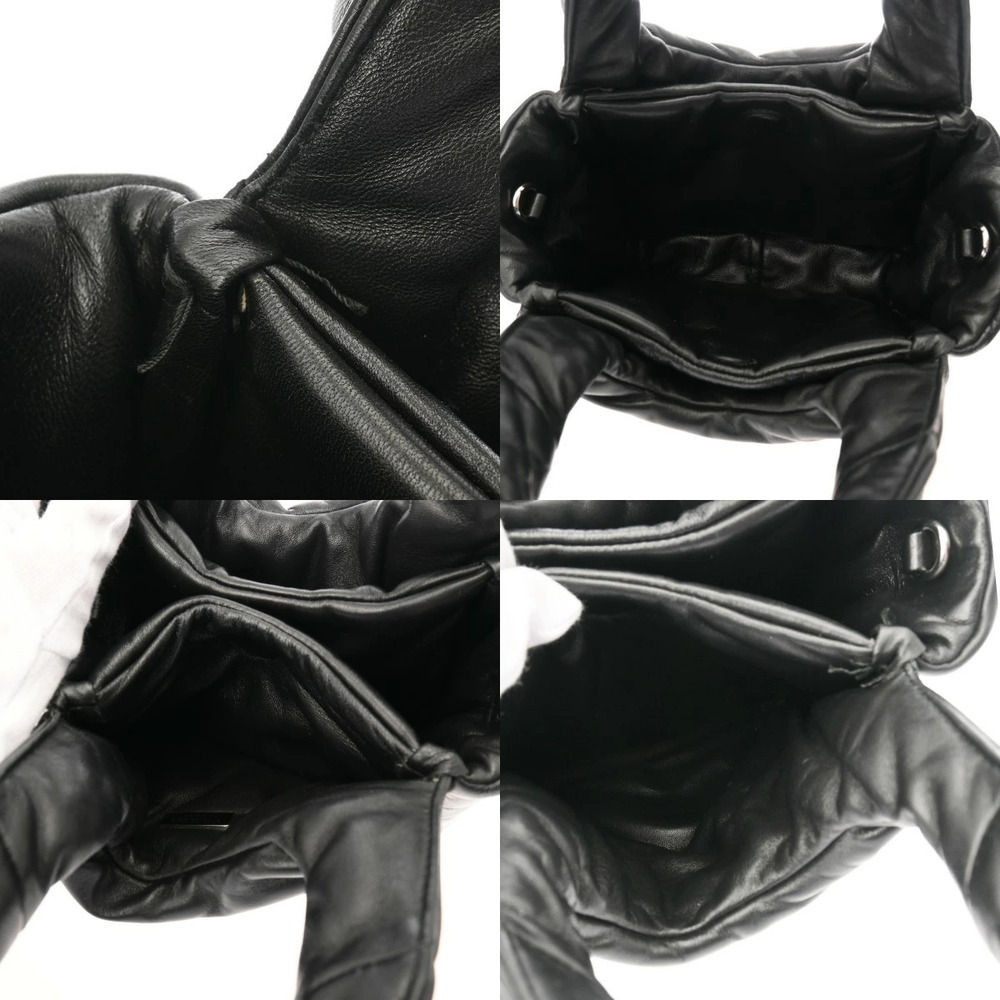 PRADA Padded Tote Black Nappa Leather Handbag - Picture 9 of 9